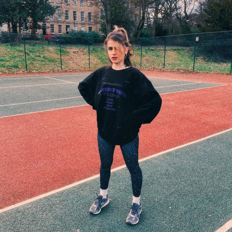 BLACK GYM SWEATSHIRT