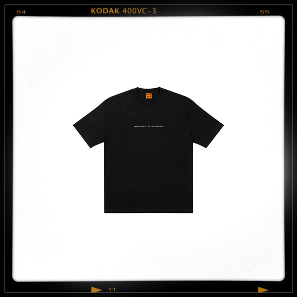 Black Where & When T-Shirt